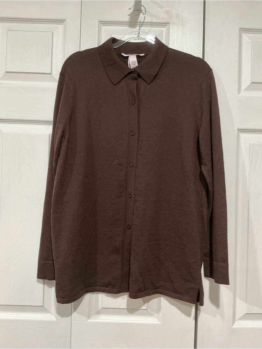 💙 NWT Victoria’s Secret Button Up Cream Collared Sweater Shirt - XS (01566)